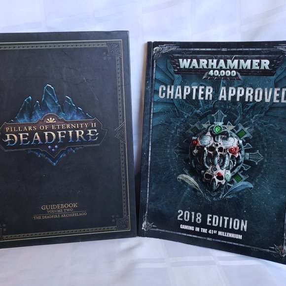 WARHAMMER 40000 CHAPTER APPROVED BOOK AND PILLARS - Picture 1 of 16
